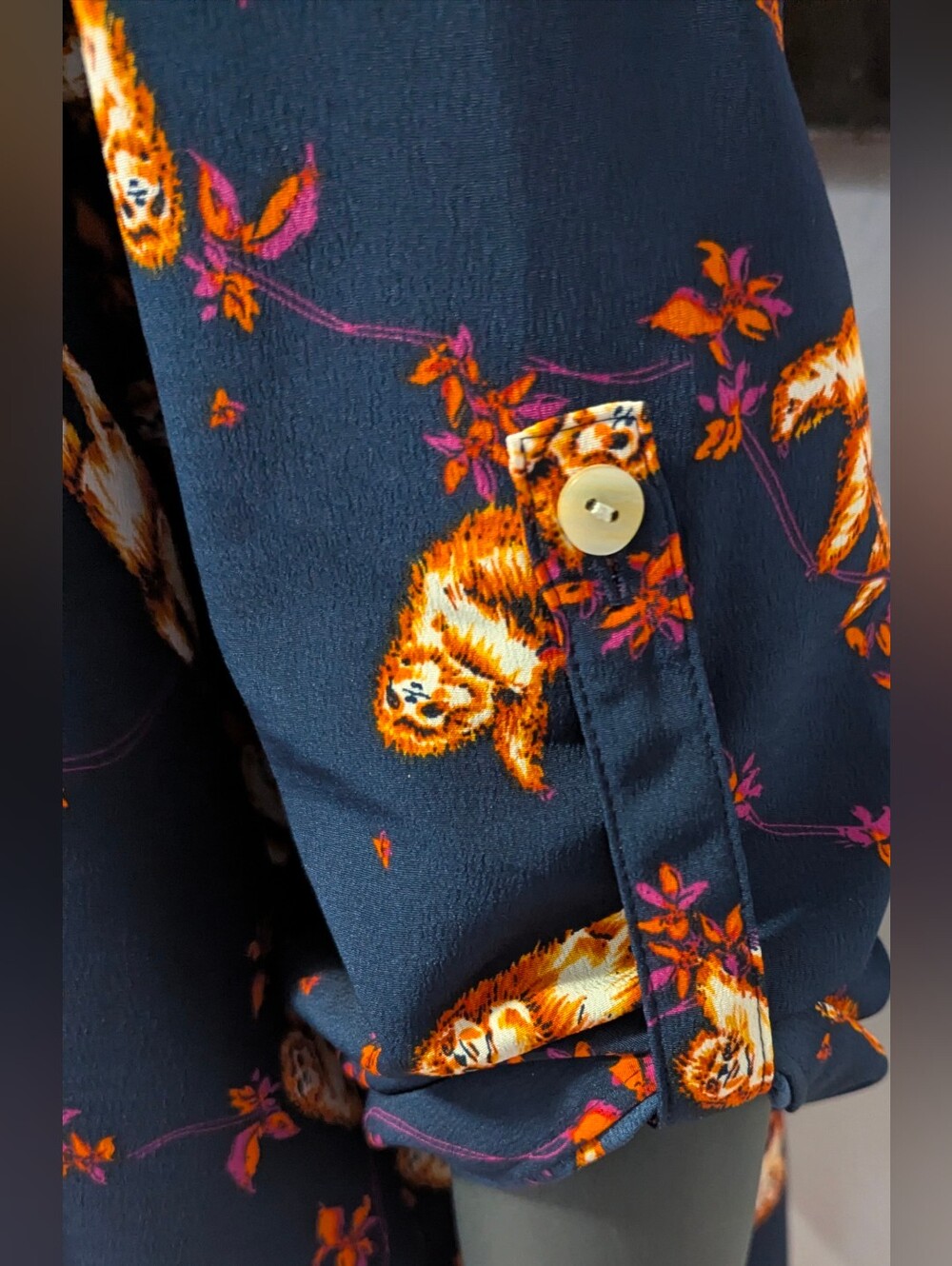Modcloth Sloth Patterned Top | Size 1X - Picture 3 of 5